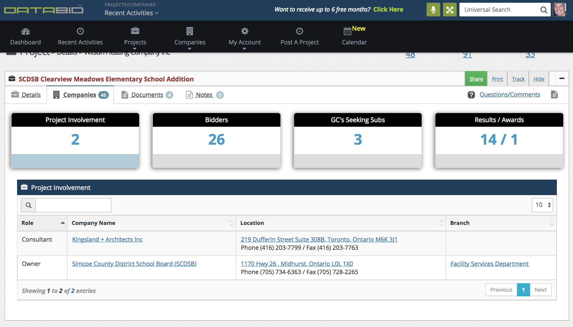 DataBid Project Involvement 