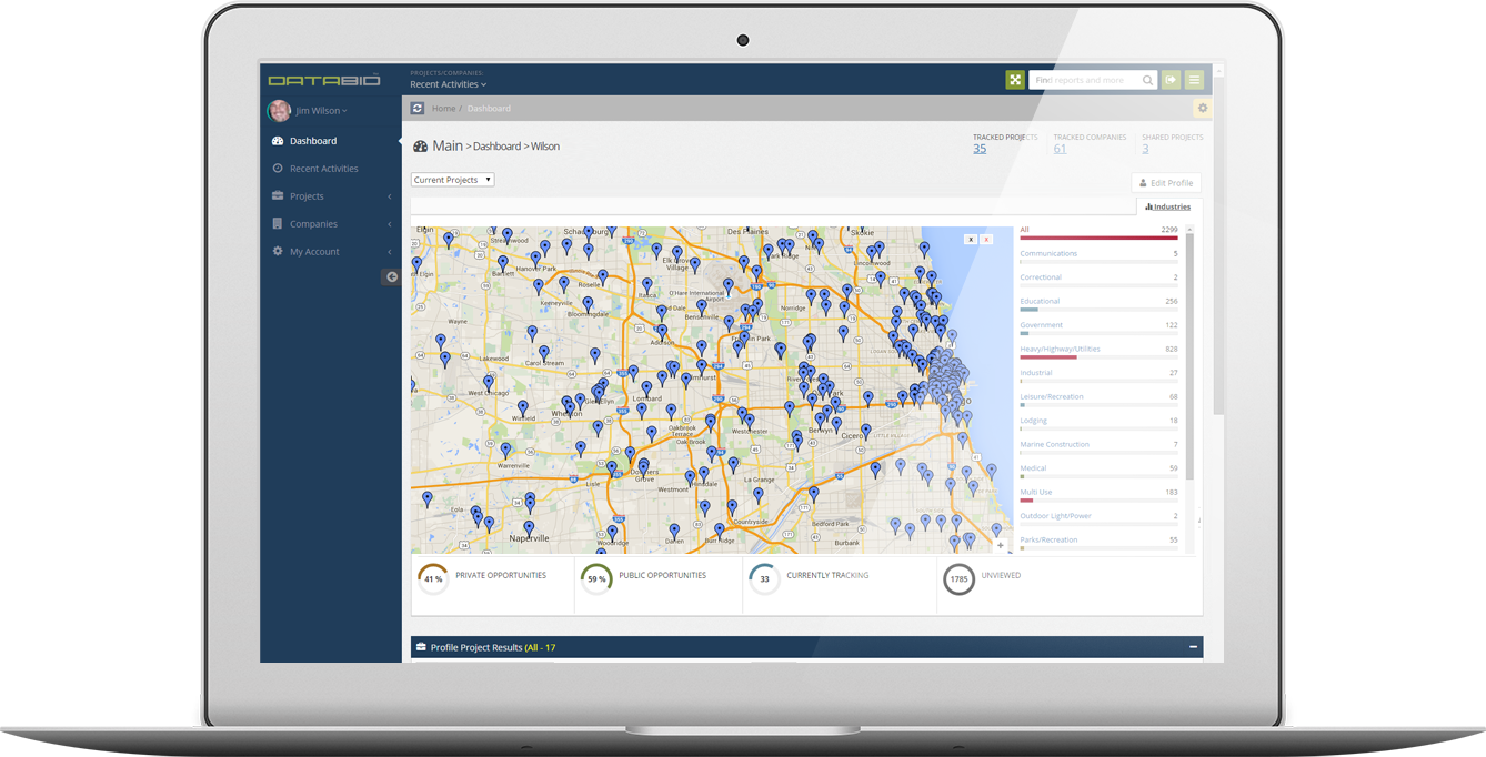 CONSTRUCTION BIDS SCREENSHOT